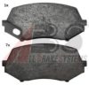 A.B.S. 37771 Brake Pad Set, disc brake